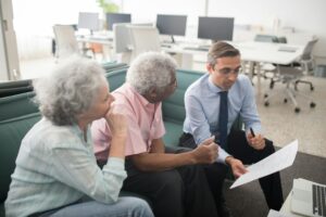 transition to retirement-meeting with your financial advisor