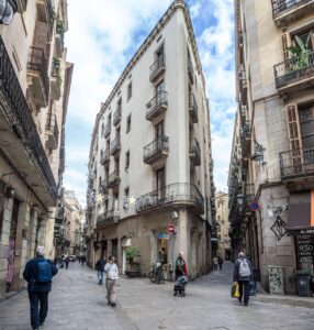 Scouting trip-a street in Barcelona